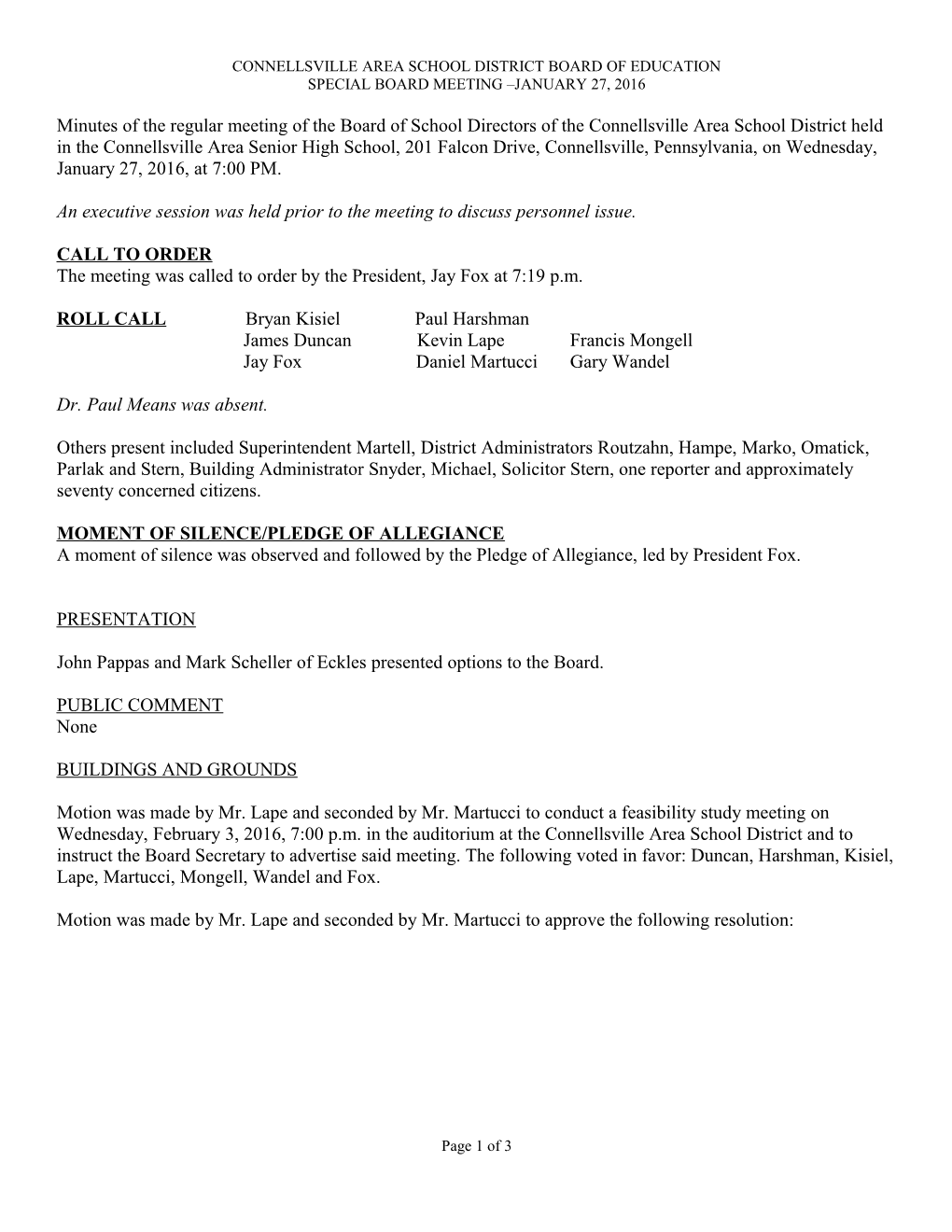 REMINDER: the General Public Is Requested to Sign the Register at the Press Table to Address