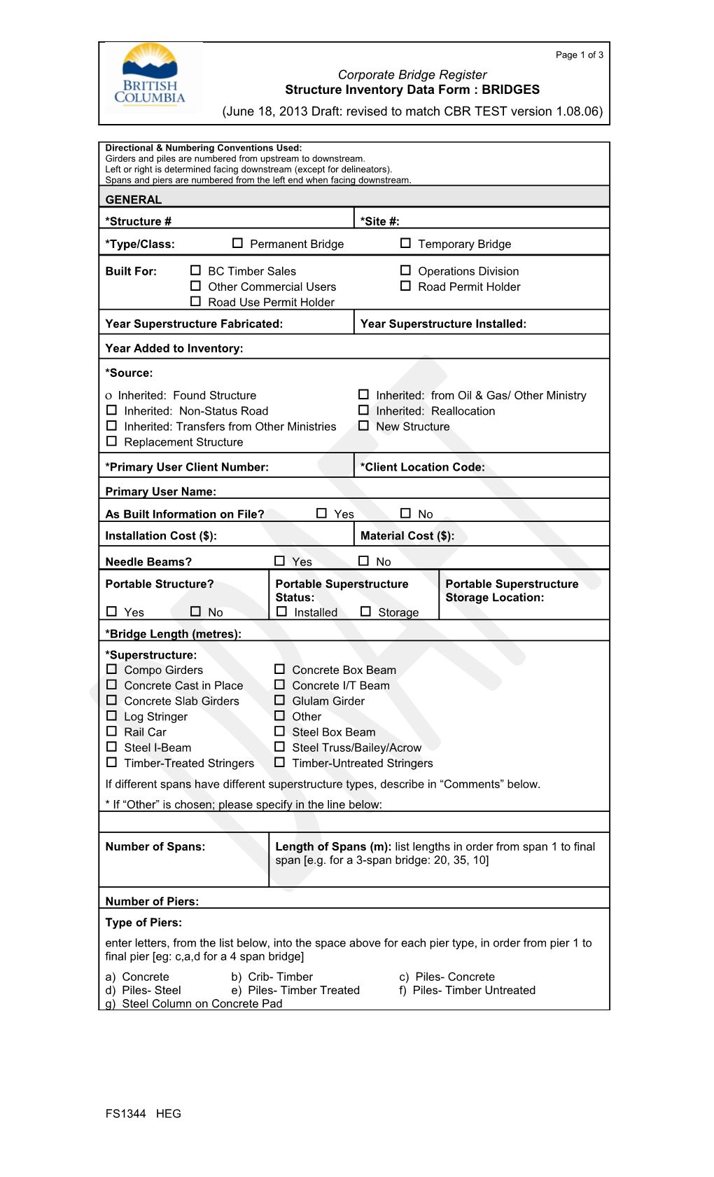 * Denotes Mandatory Information for Corporate Bridge Register