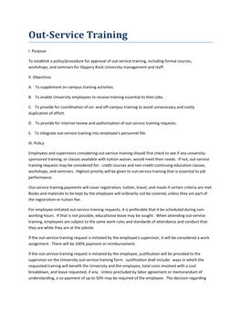 A. to Supplement On-Campus Training Activities