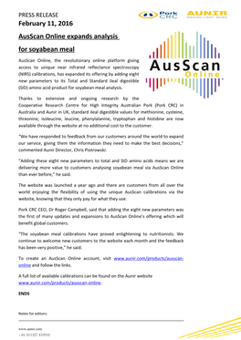 Ausscan Online Expands Analysis