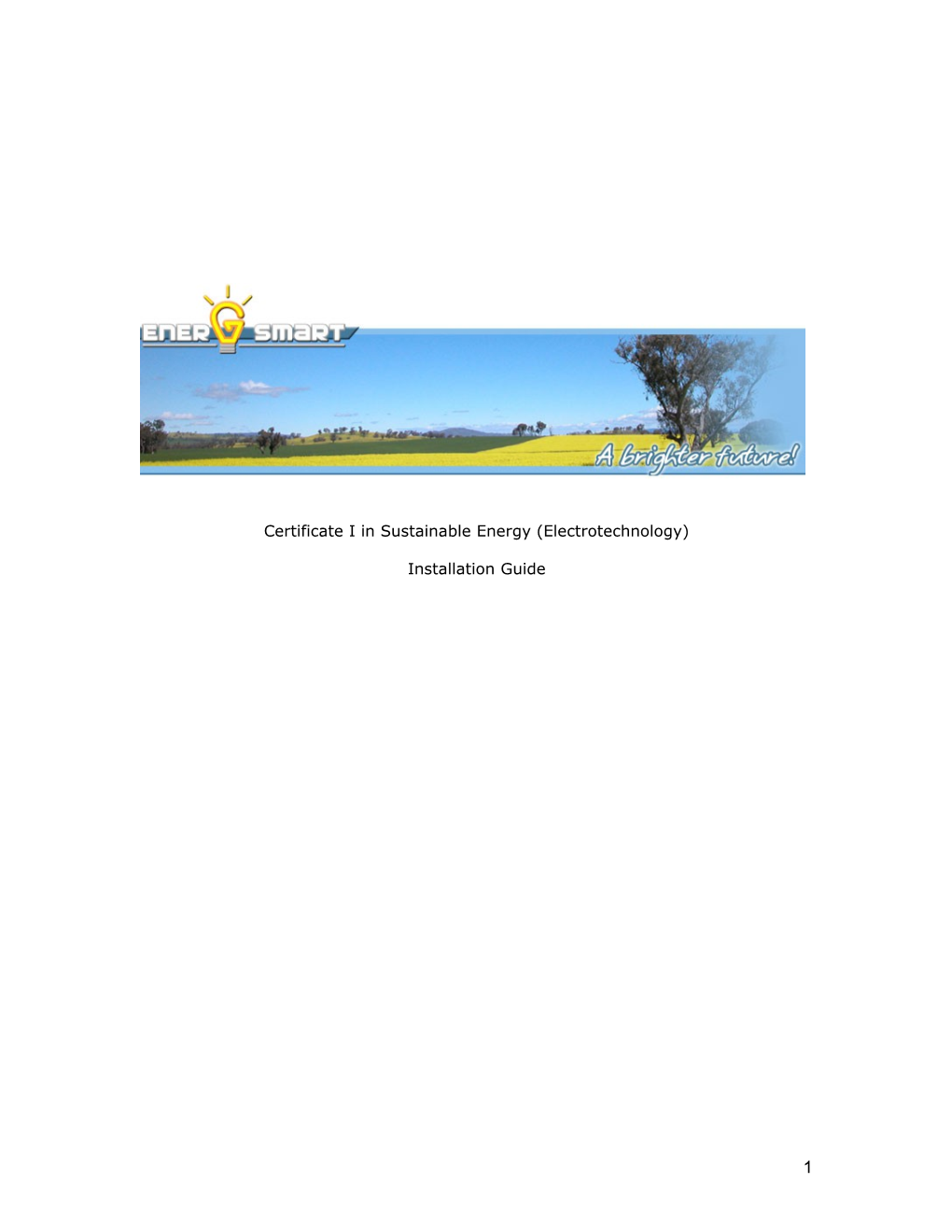 Certificate I in Sustainable Energy (Electrotechnology)