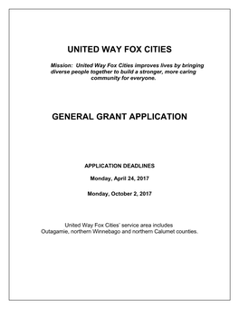 The Community Investment Grant Fund