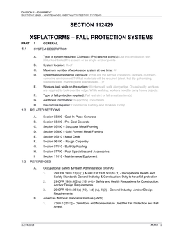 Xsplatforms Fall Protection Systems