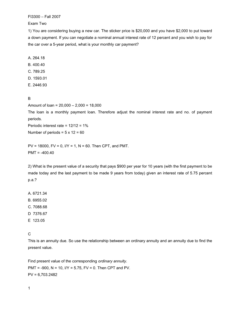 1 You Are Considering Buying A New Car The Sticker Price Is 000 And You Have 2 000 Docest