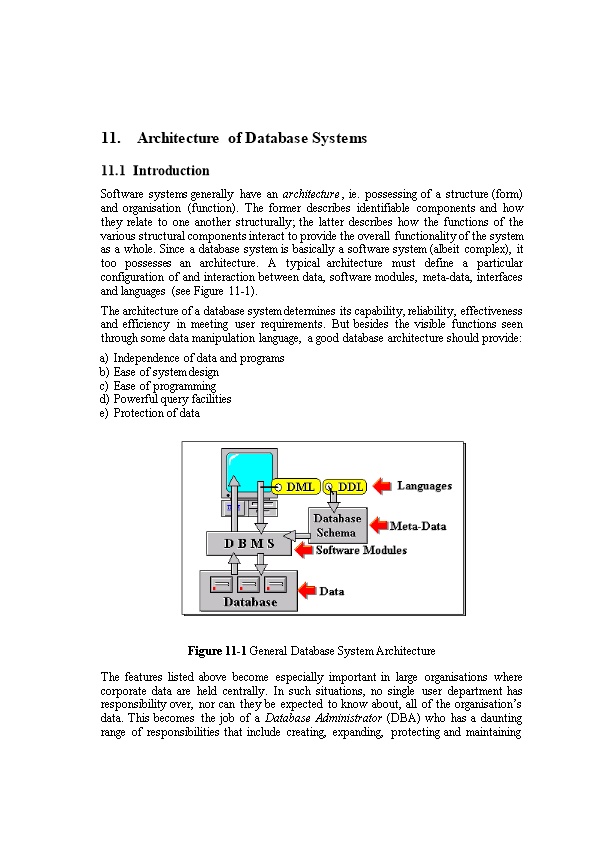 11. Architecture of Database Systems
