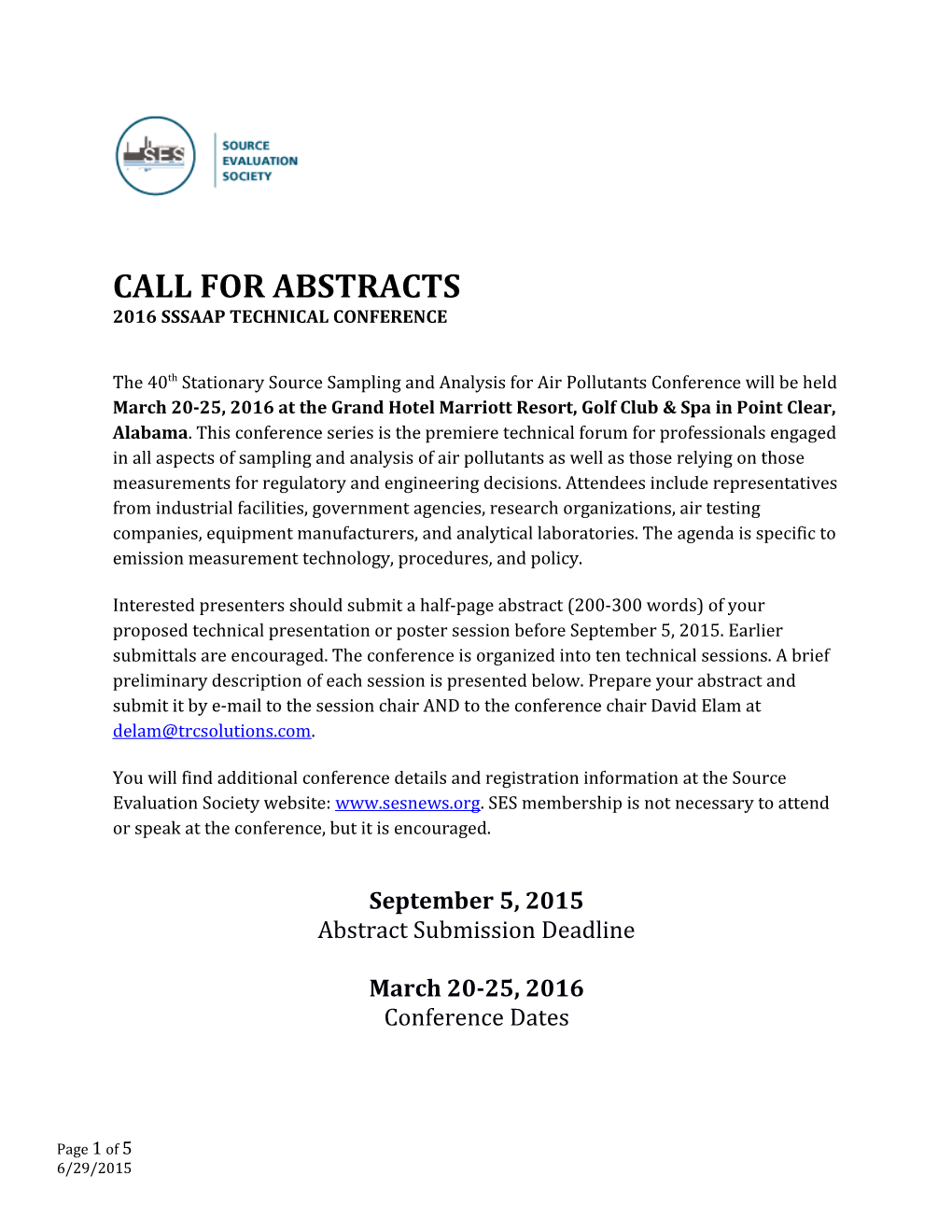 Call for Abstracts s2