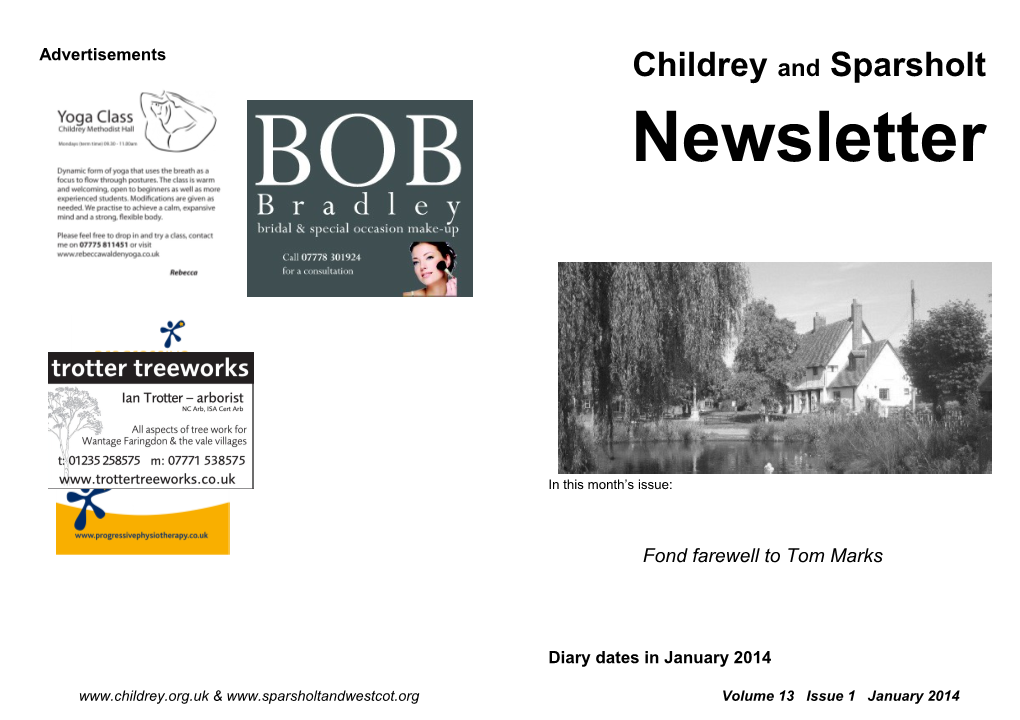 Childrey and Sparsholt Newsletter