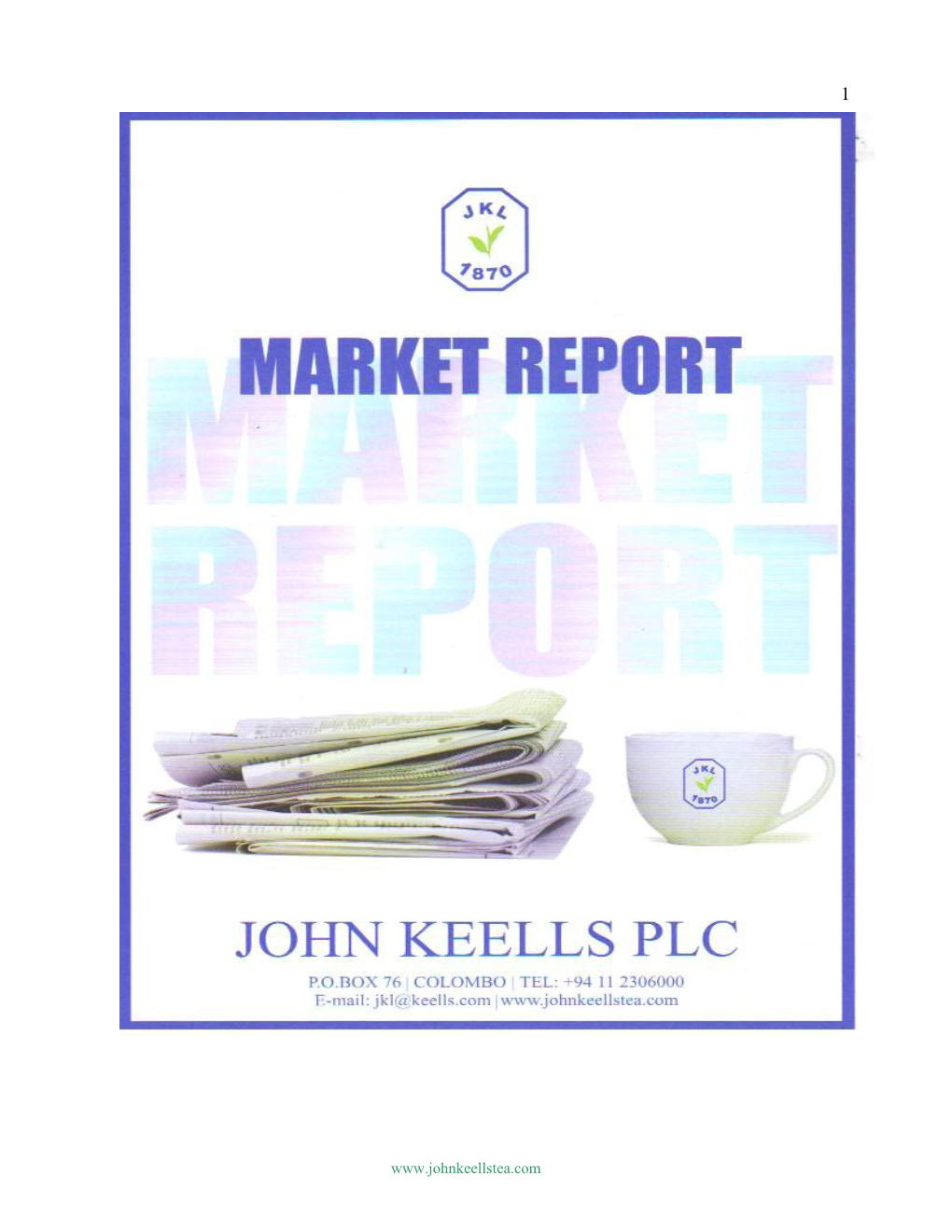 Market Report : Sale 03Rd/04Th August 2009