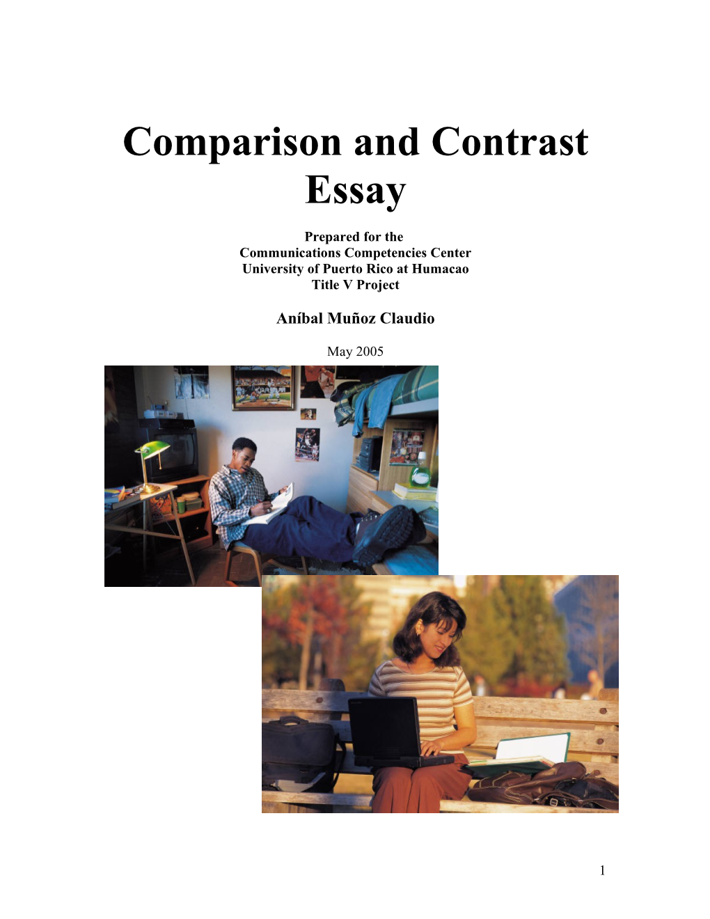 Comparison and Contrast Essay