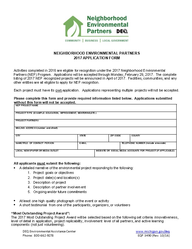 2004 Award Application Form