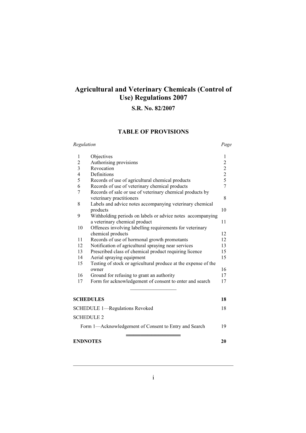 Agricultural and Veterinary Chemicals (Control of Use) Regulations 2007