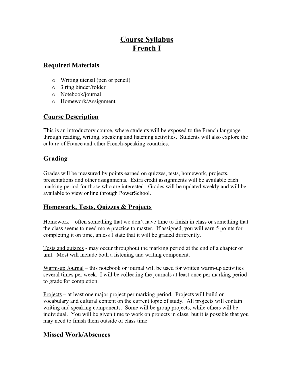 Required Materials s1