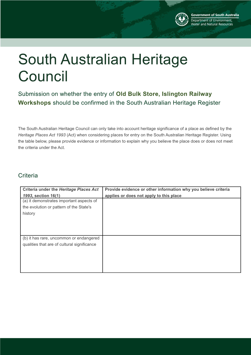 South Australian Heritage Council