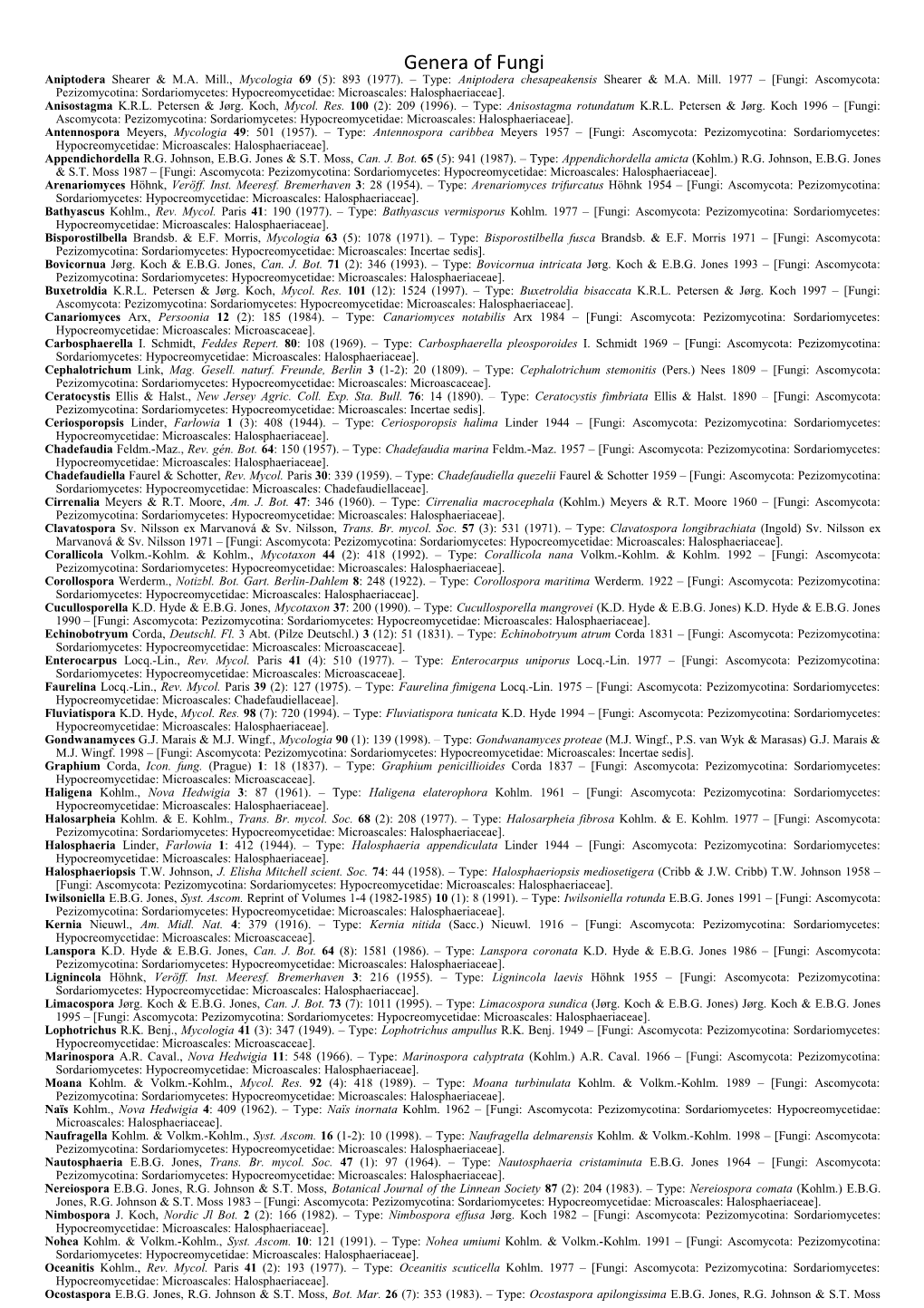 Aniptodera Shearer & M.A. Mill., Mycologia 69 (5): 893 (1977). Type: Aniptodera Chesapeakensis