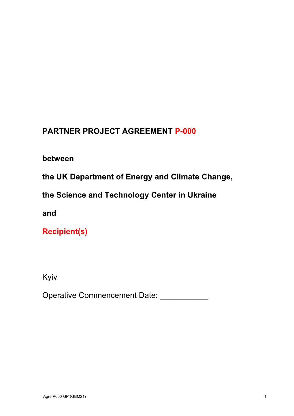 The UK Department of Energy and Climate Change