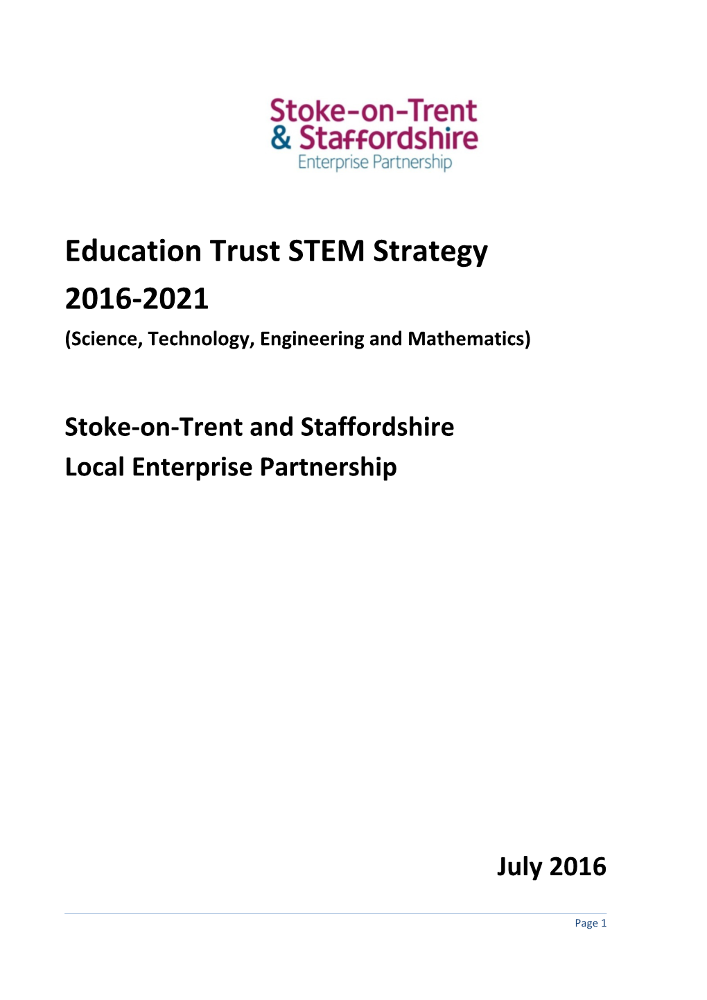 Stoke-On-Trent and Staffordshire Education Trust STEM Strategy Final 11