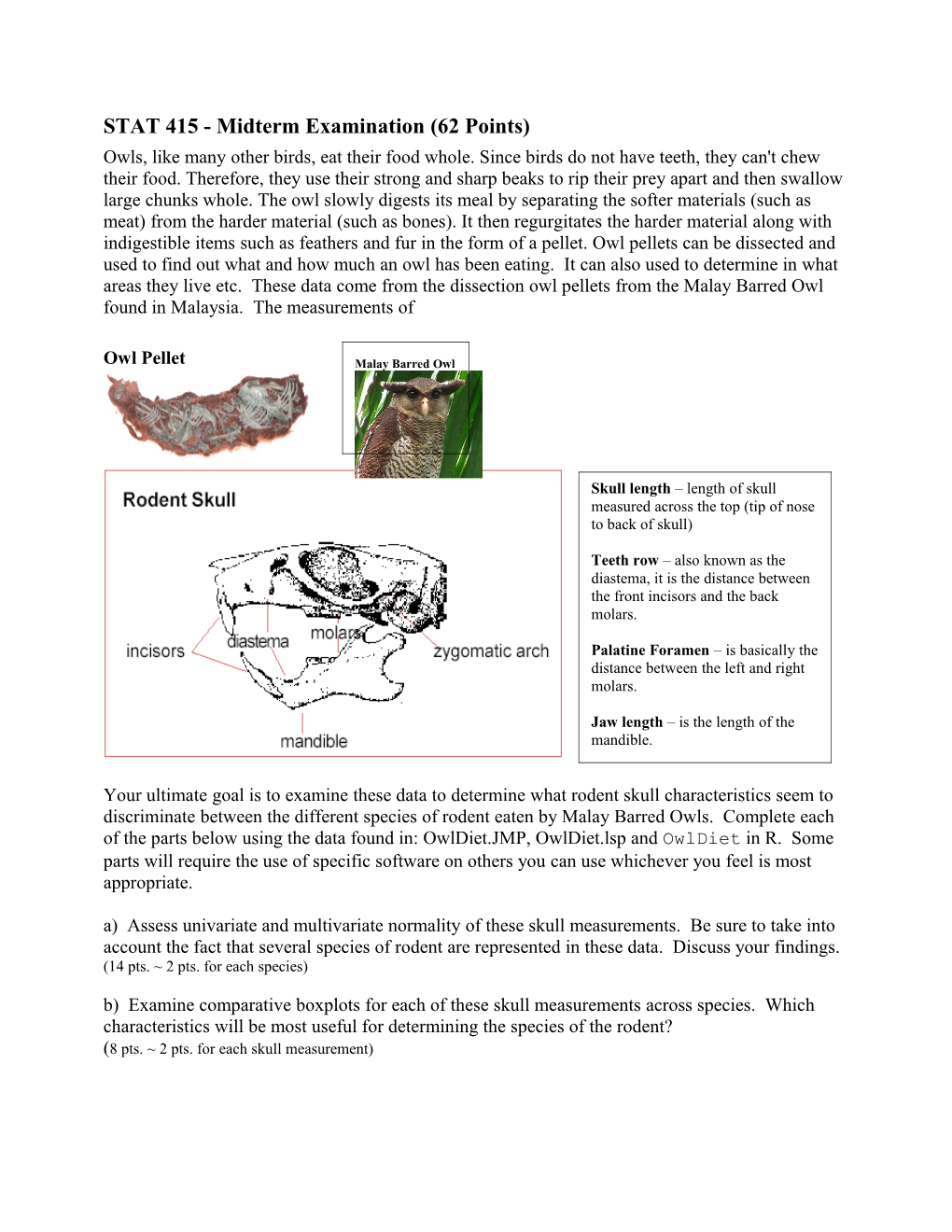 STAT 415 - Midterm Project