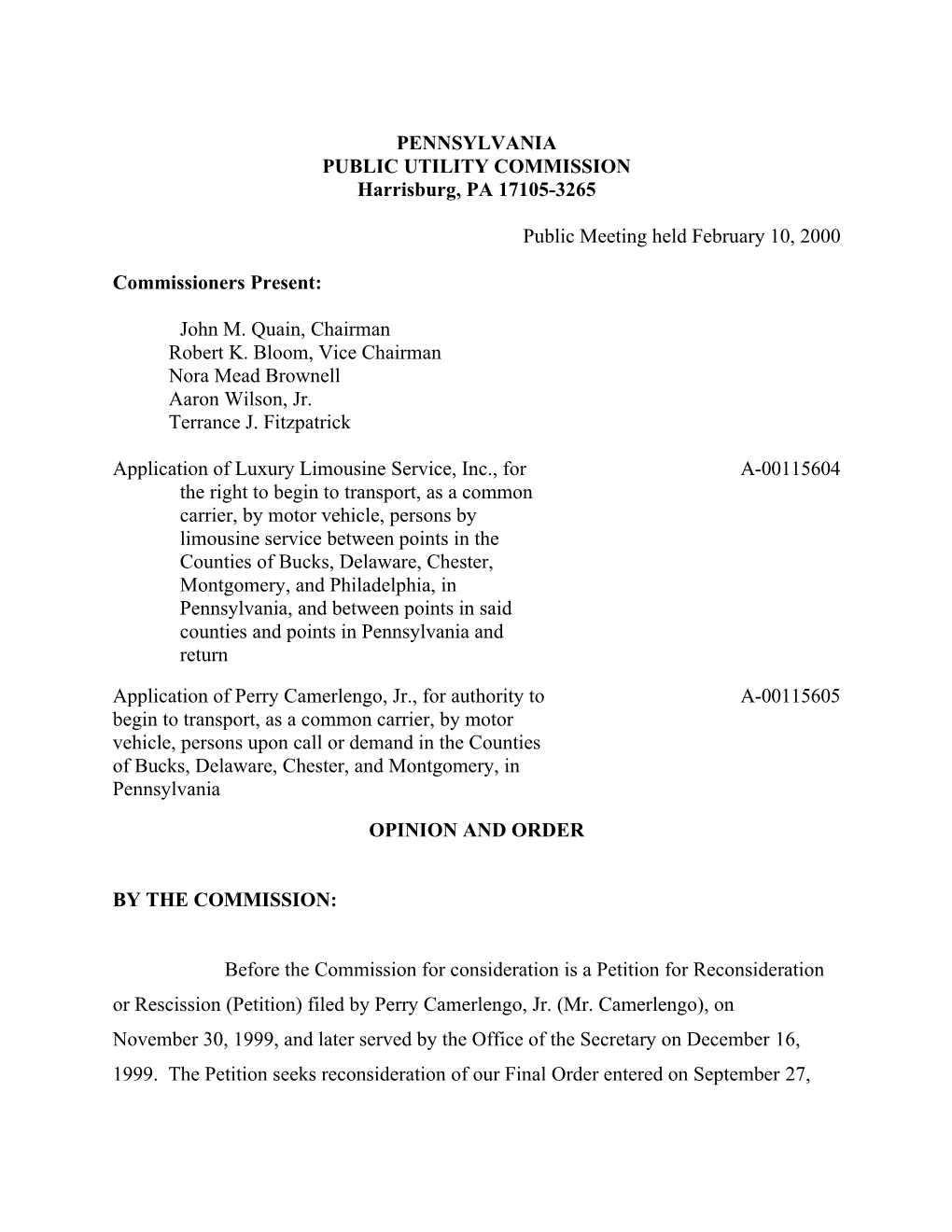 Public Utility Commission s16