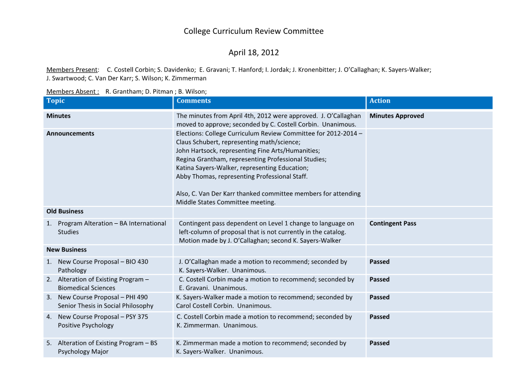 General Education Committee Meeting s3