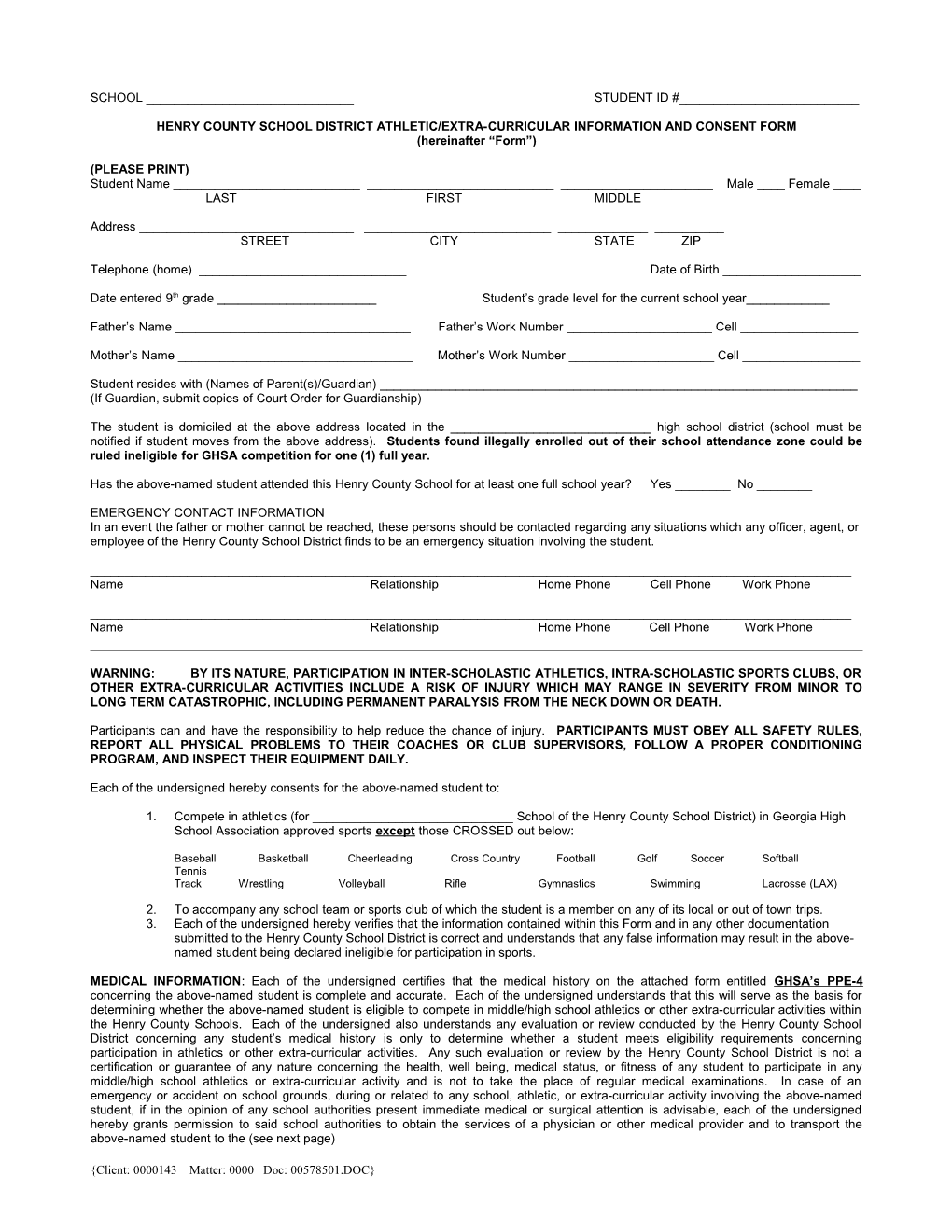 2010 Draft Extracurricular Consent Form (00578501-7)