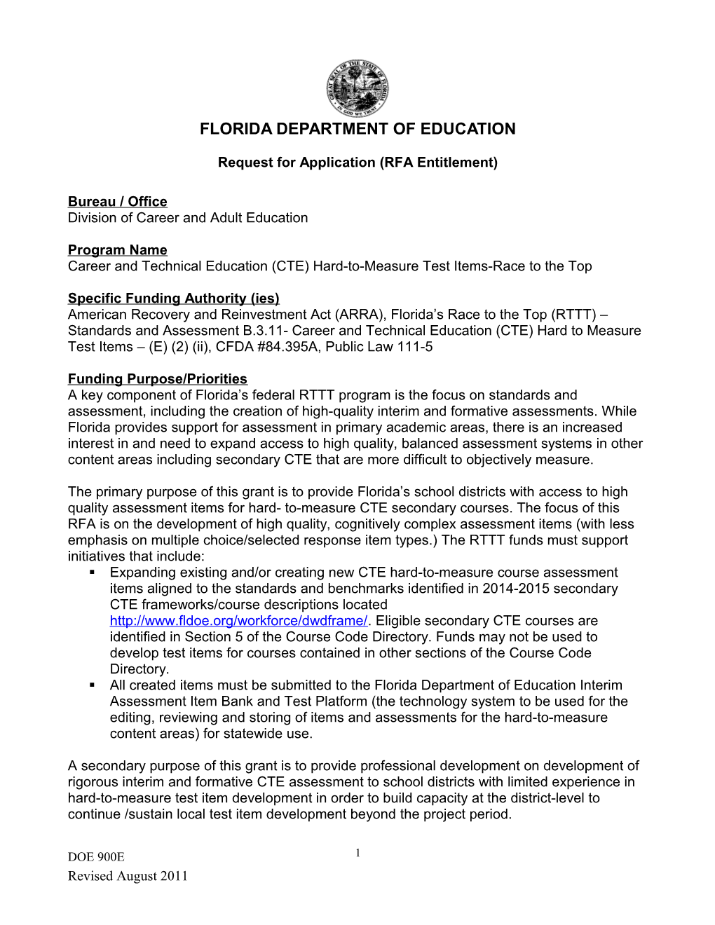 Florida Department of Education s1