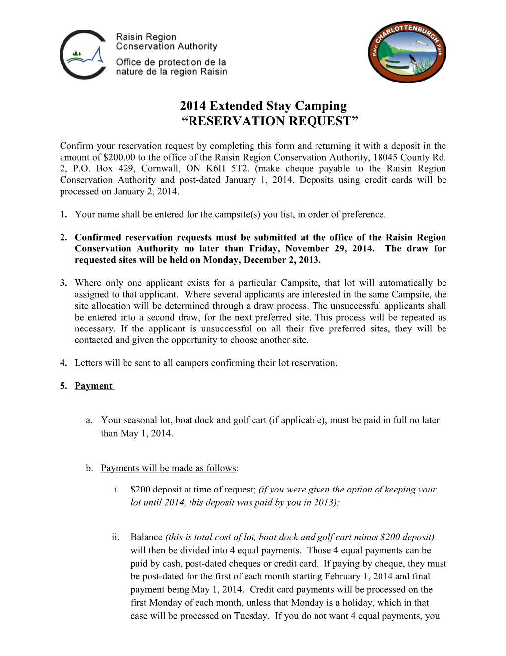 2014 Extended Stay Camping