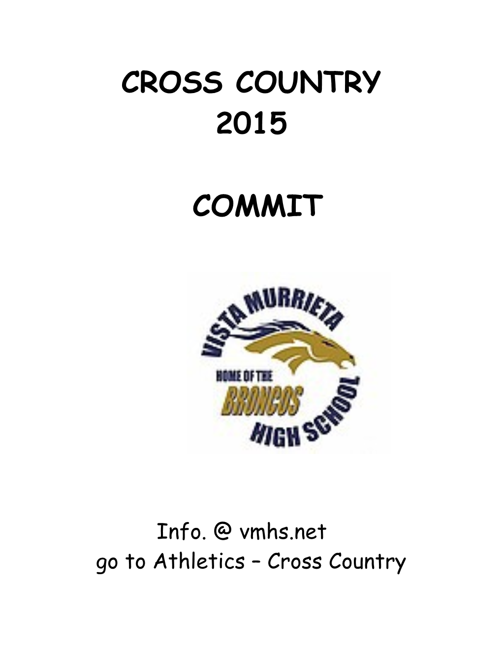 2015 Vista Murrieta Cross Country
