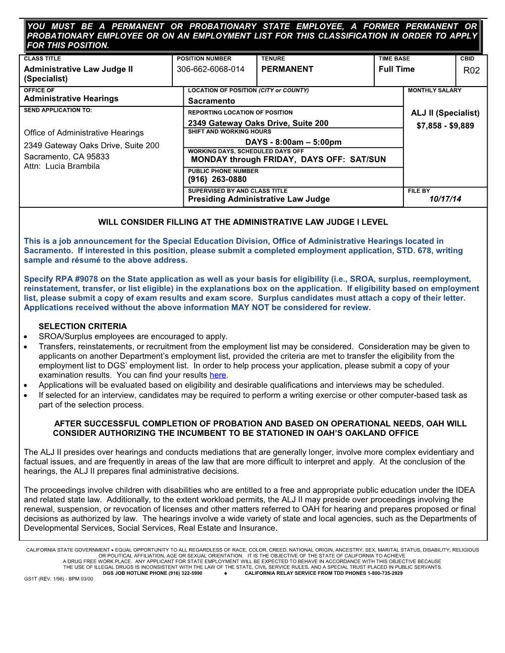 Administrative Hearings s1