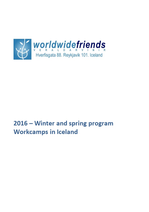 2016 Winter and Spring Program