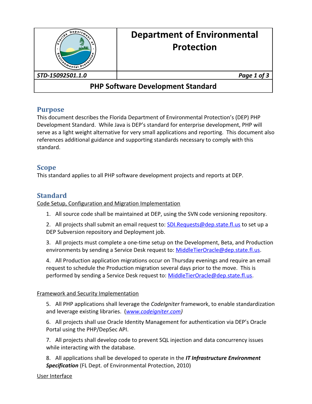 PHP Software Development Standard