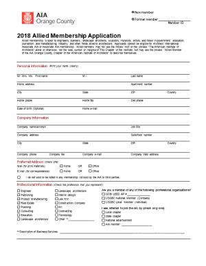 2018Allied Membership Application