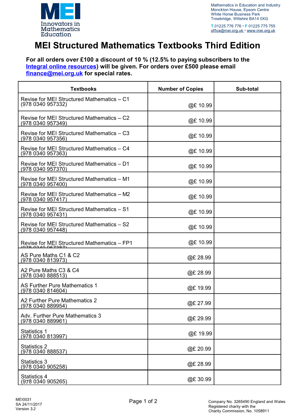 Mathematics in Education and Industry