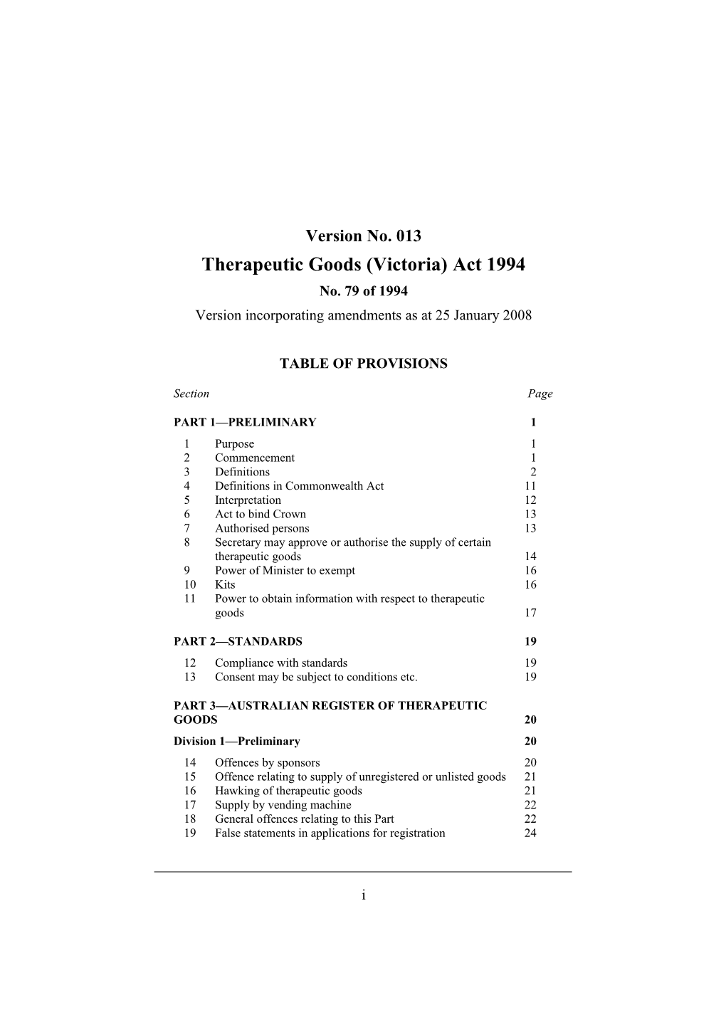 Therapeutic Goods (Victoria) Act 1994
