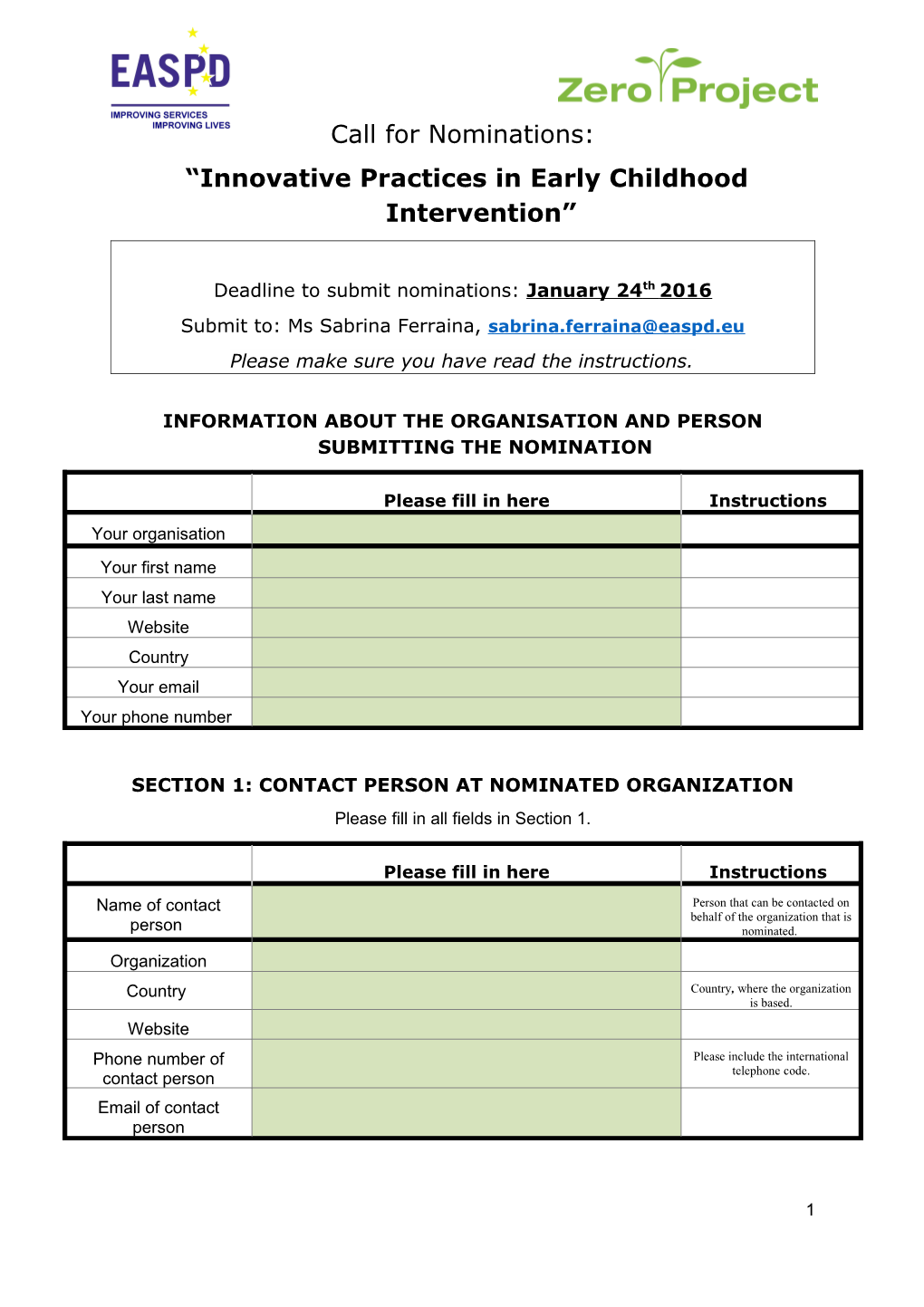 Innovative Practices in Early Childhood Intervention