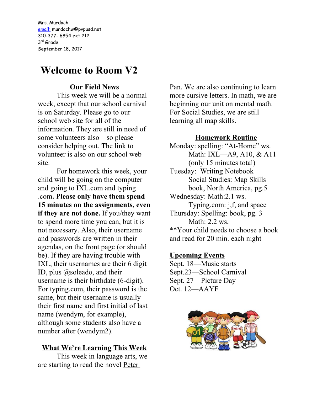 News from Room 17