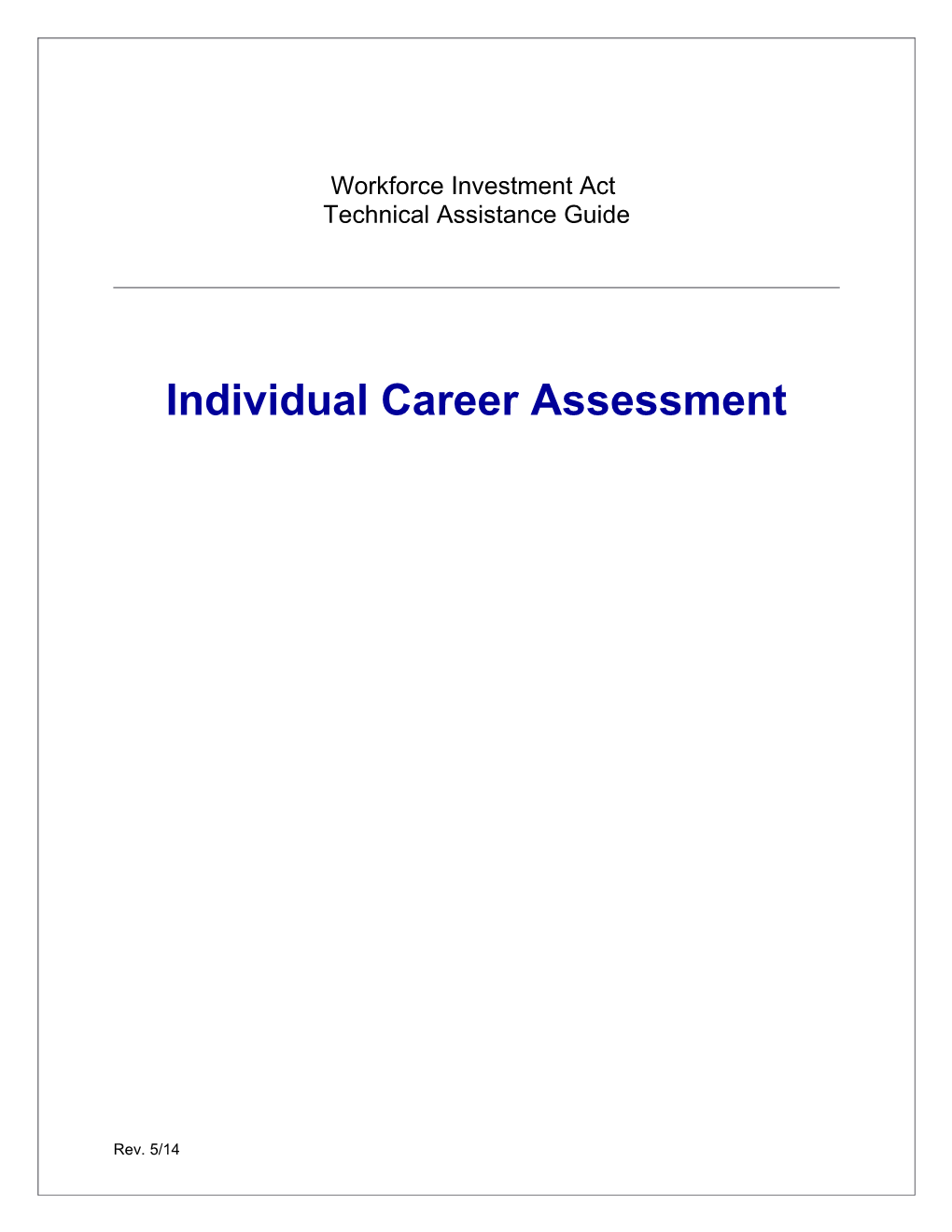 Workforce Investment Act