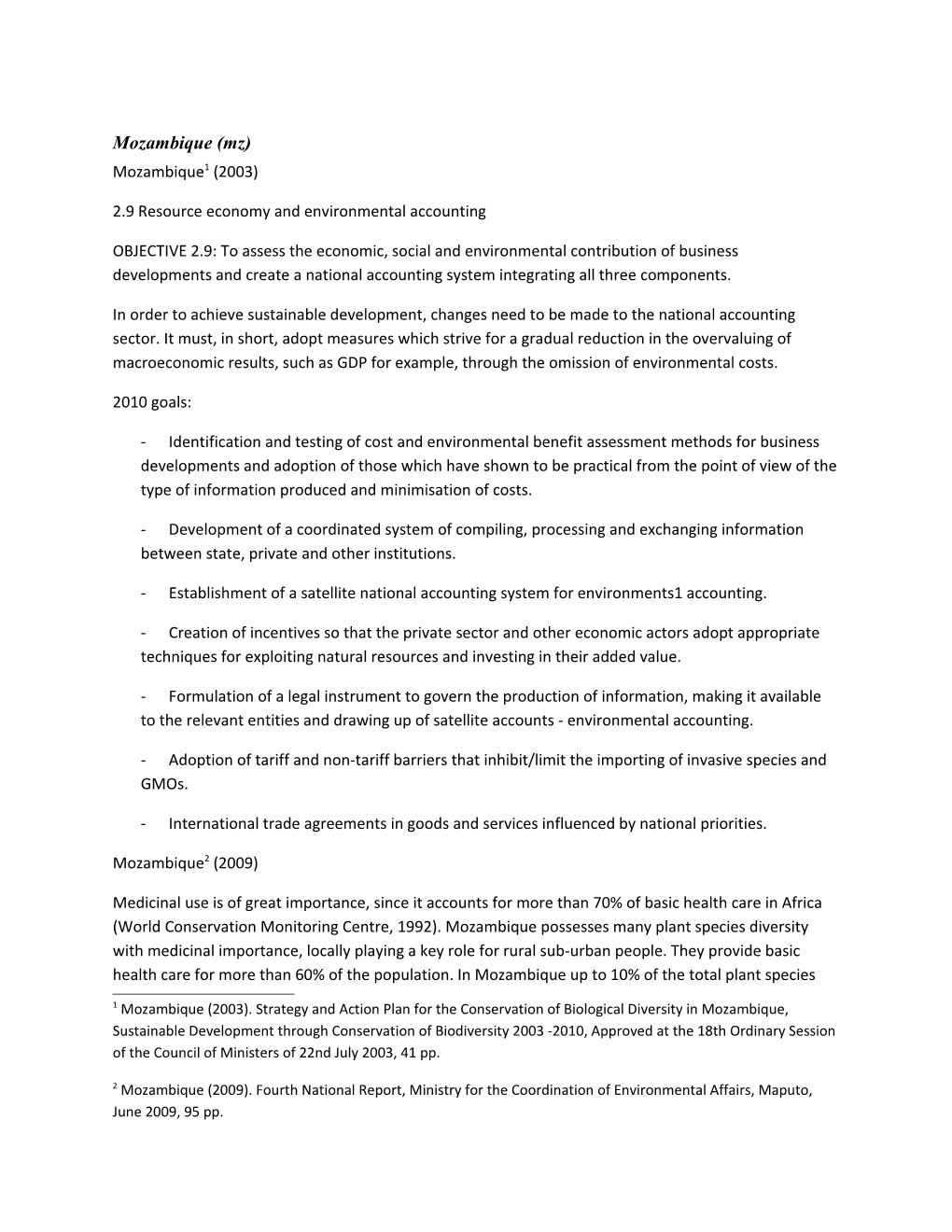 2.9 Resource Economy and Environmental Accounting