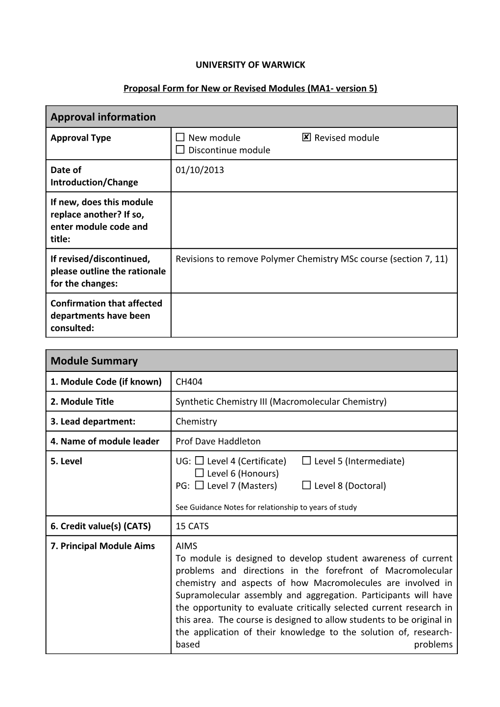 University of Warwick s4