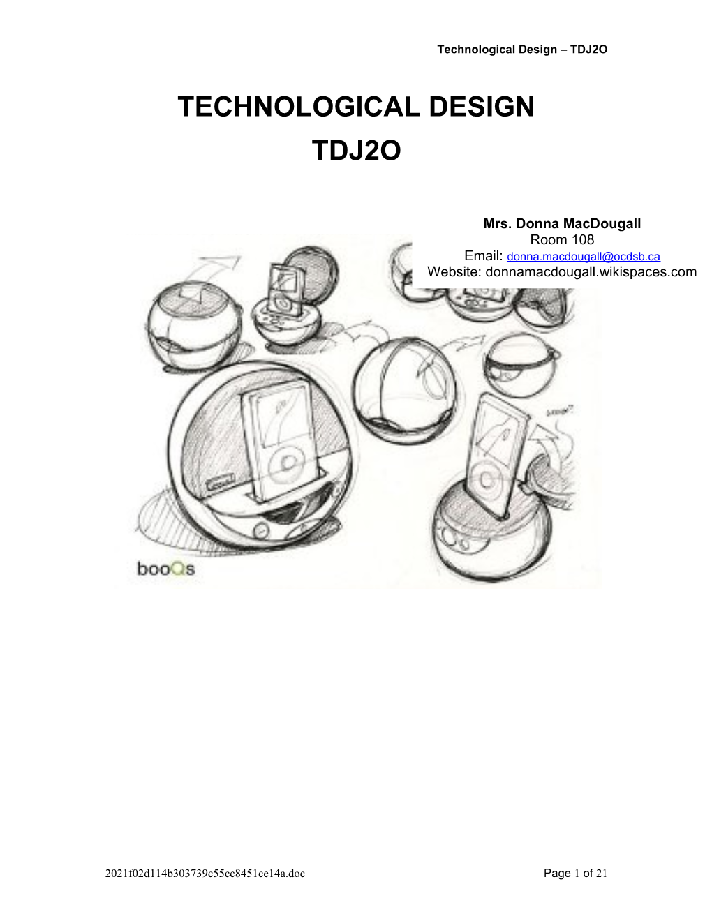 Technological Design TDJ2O