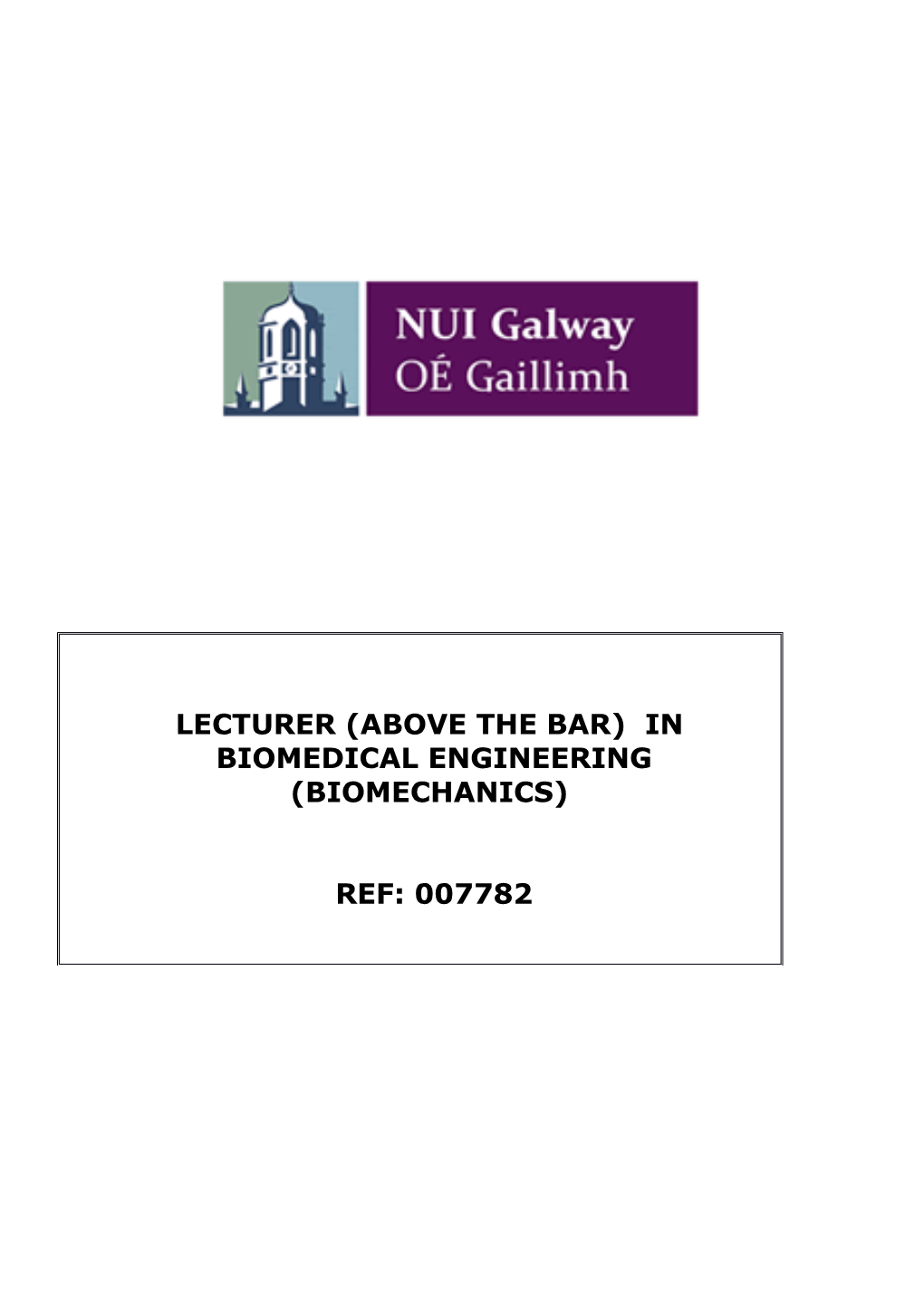 Competency Framework for Lecturer Roles at NUIG8