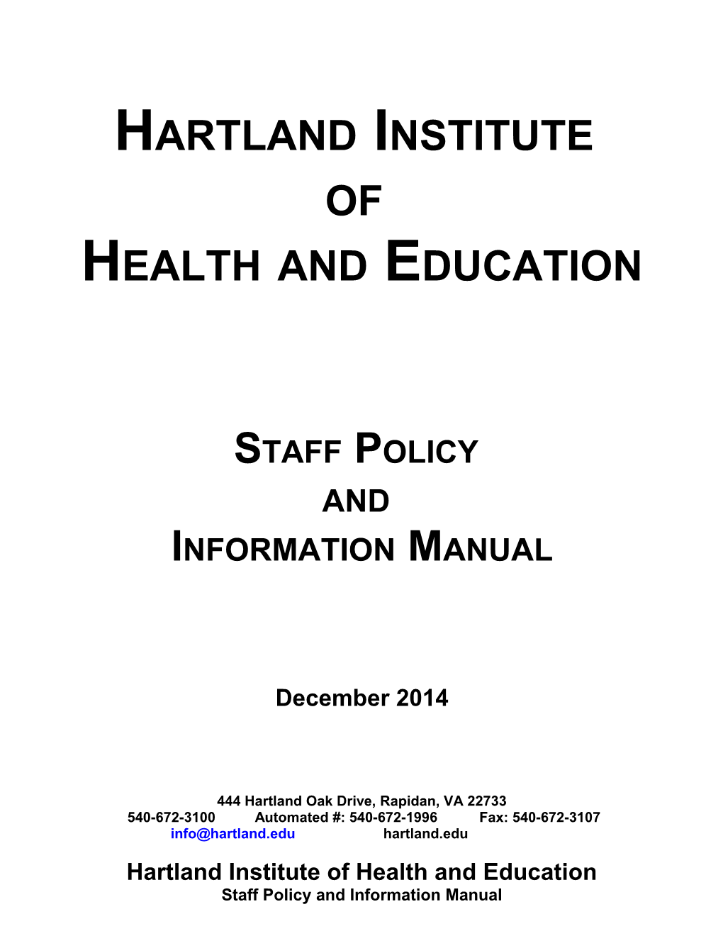 Hartland Institute