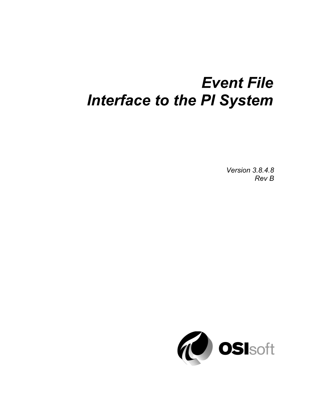 Event File Interface to the PI System