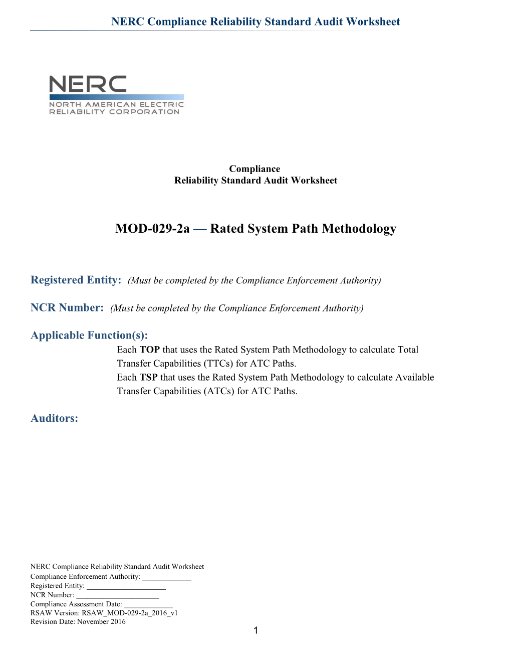 Rated System Path Methodology