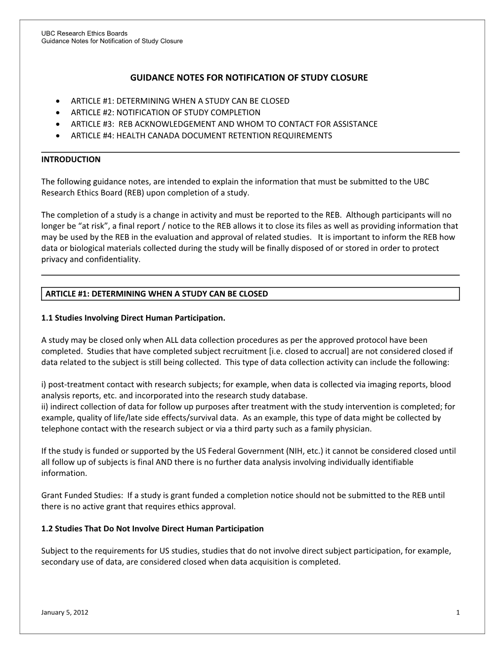 Guidance Notes for New Applications for Clinical Ethical Review