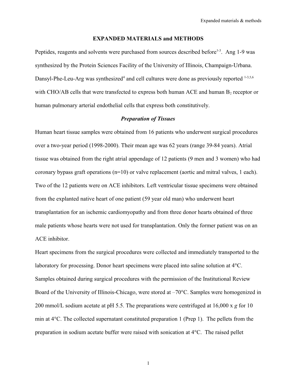 EXPANDED MATERIALS and METHODS