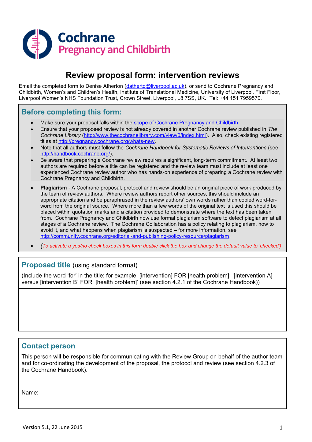 Good Practice Pre Submission Checklist s1