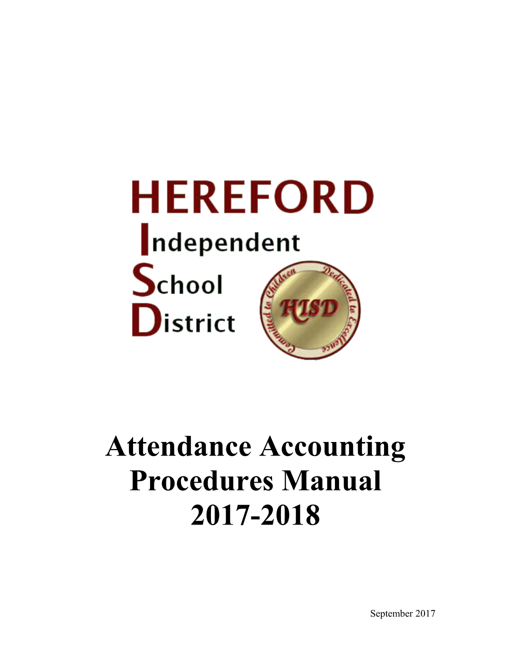 Attendance Accounting Procedures Manual