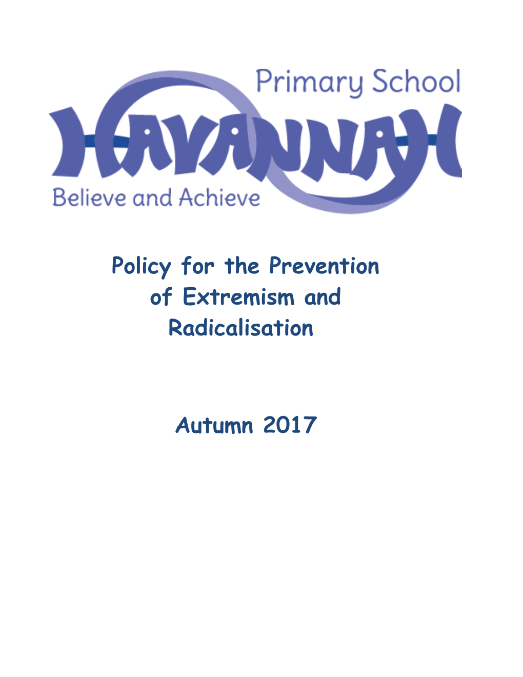 Model School Radicalisation Policy