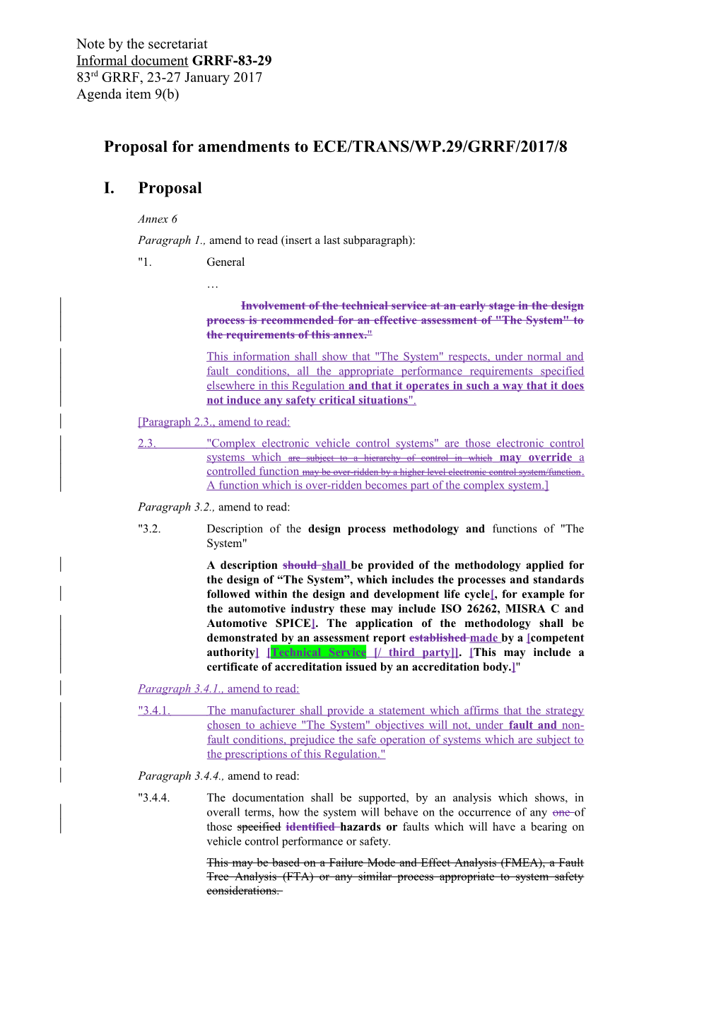 Proposal for Amendments to ECE/TRANS/WP.29/GRRF/2017/8