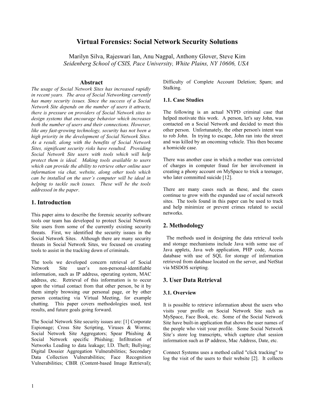 Author Guidelines for IEEE Style Format